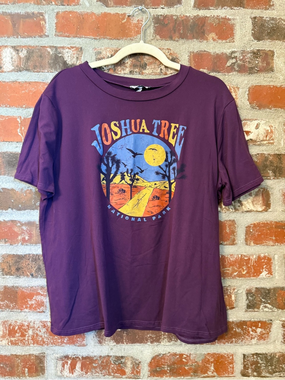 T138 Polagram Purple Joshua Tree Crew Neck Tee